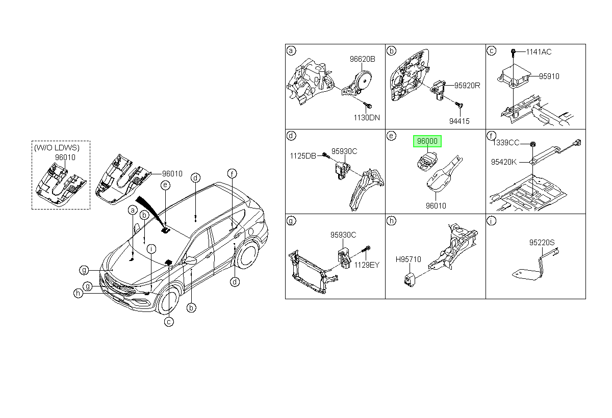 Sensor Lluvia Orig. Para Hyundai Grand Santa Fe 2016-2019