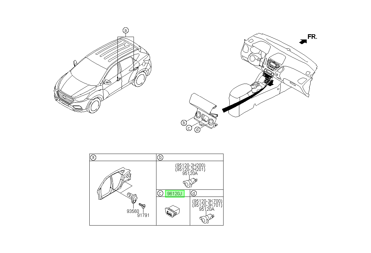 Conector Aux/usb Original Para Hyundai Tucson 2009-2016