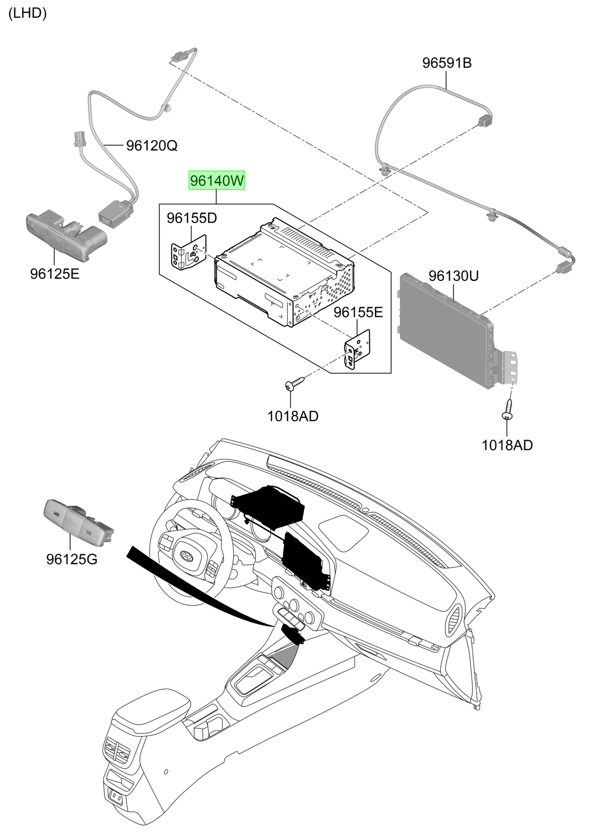 Radio Original Para Hyundai Accent 2023-2025