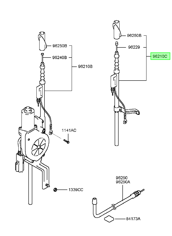 Antena Original Para Hyundai Accent 1999-2008
