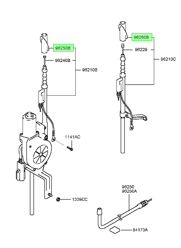 Sello Antena Original Para Hyundai Accent 1999-2008