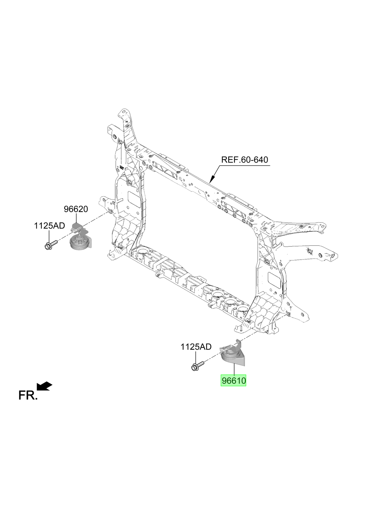 Bocina Tono Bajo Original Para Hyundai Tucson 2020-2025