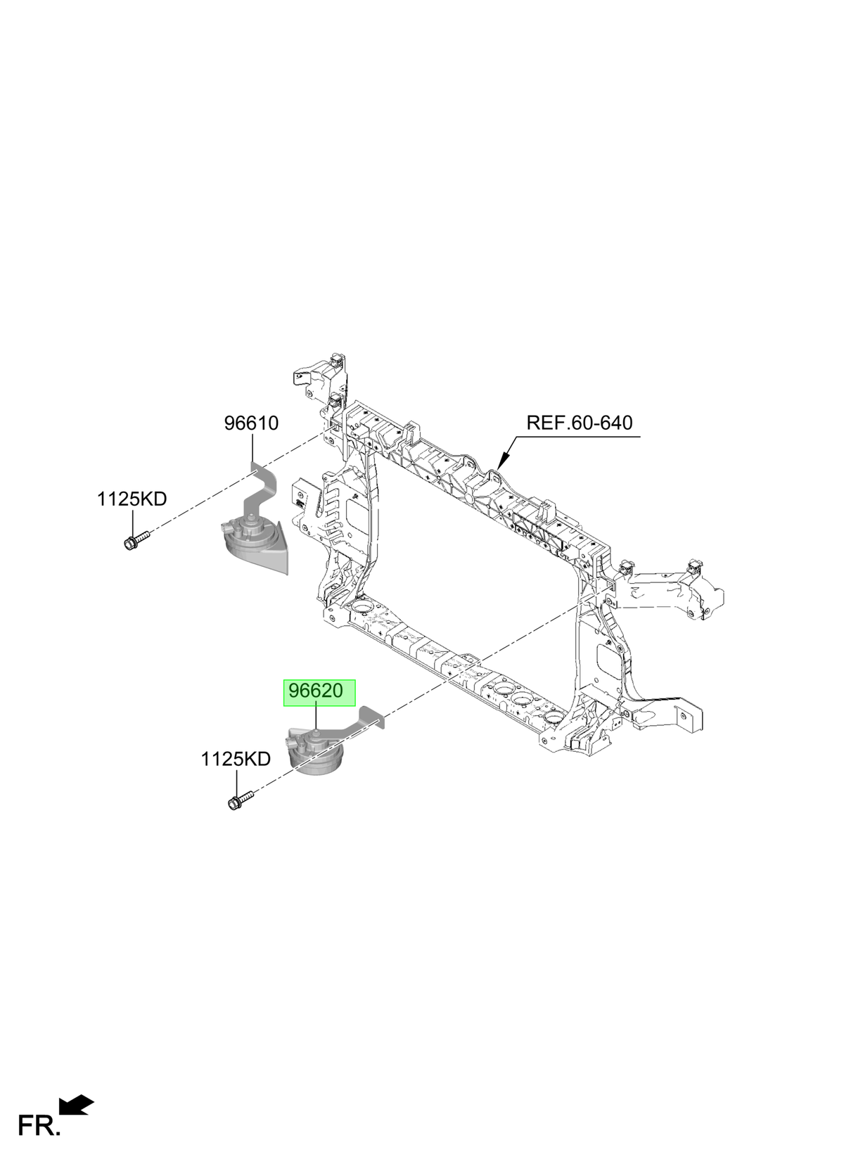 Bocina Tono Alto Original Para Hyundai Staria 2021-2025