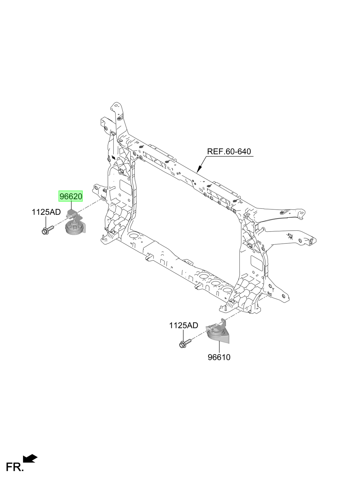 Bocina Tono Alto Original Para Hyundai Tucson 2022-2025