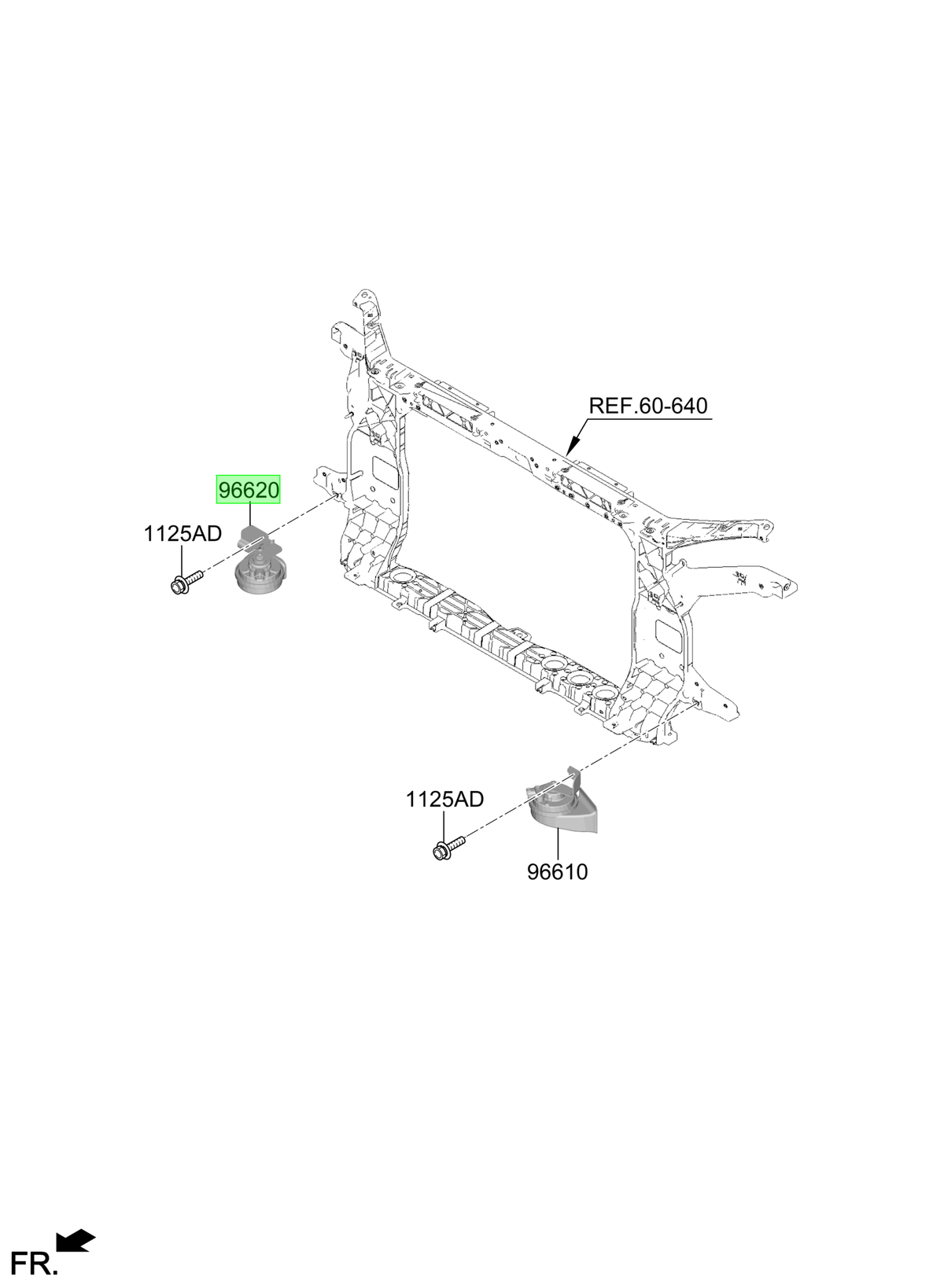 Bocina Tono Alto Original Para Hyundai Tucson 2024-2025