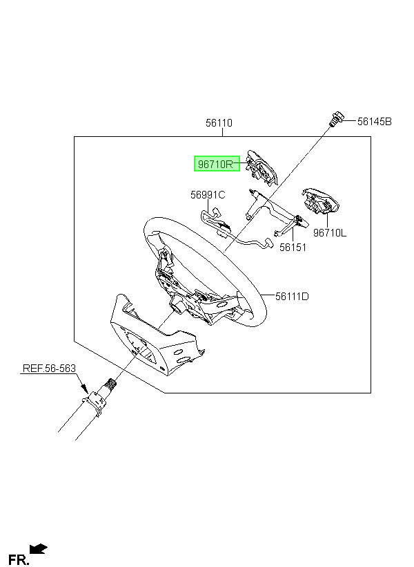 Botonera Manubrio Original Para Hyundai Creta 2015-2021