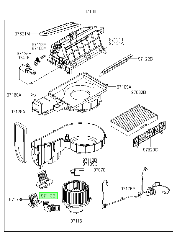 Resistencia Calef H-1 Orig. Para Hyundai H1 2007-2021