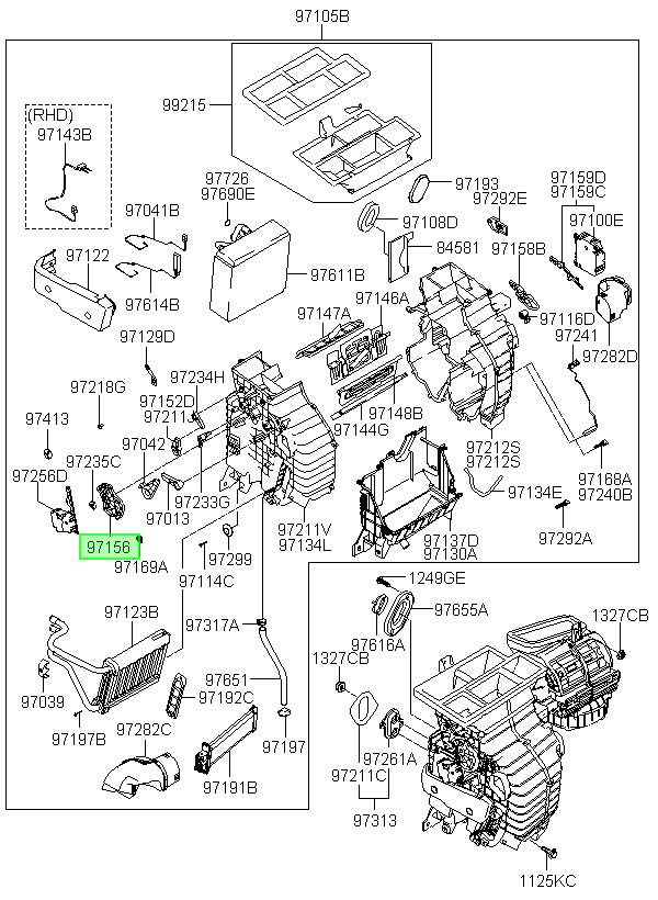 Palanca Calefaccion Orig. Para Hyundai Tucson 2005-2010