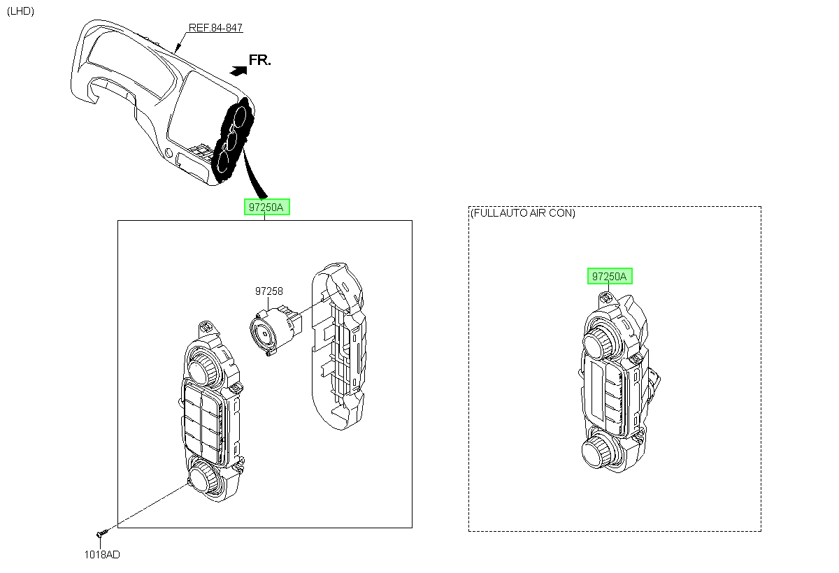 Comando Calefacción Original Para Hyundai H1 2016-2025