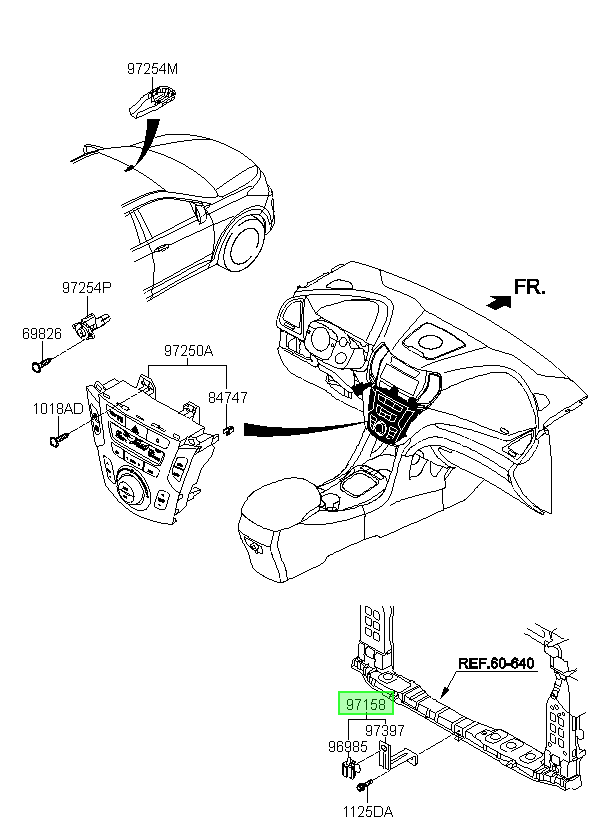 Sensor T. Ambiente Orig. Para Hyundai Santa Fe 2013-2018