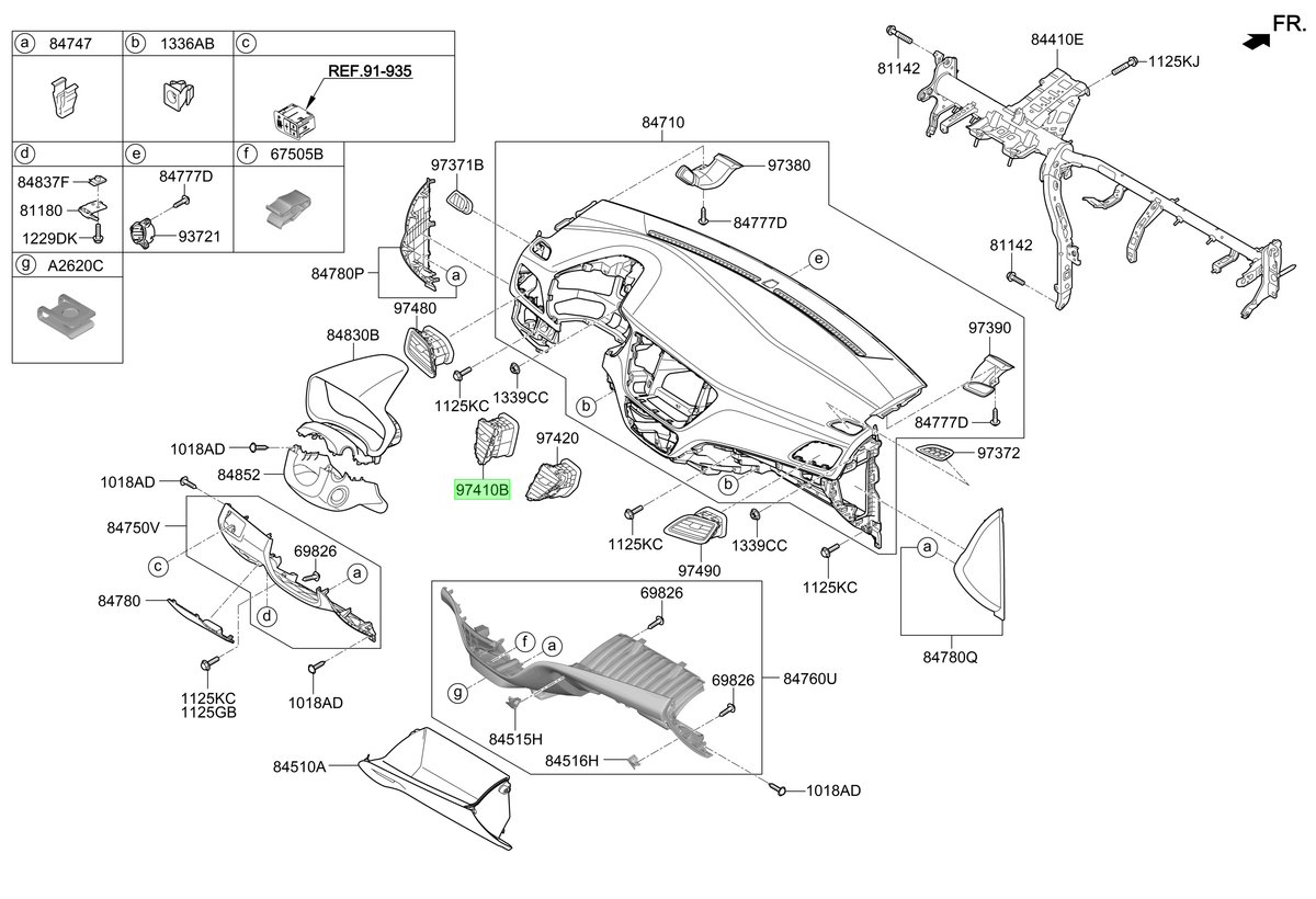 Ventilete Lh Original Para Hyundai Accent 2017-2024