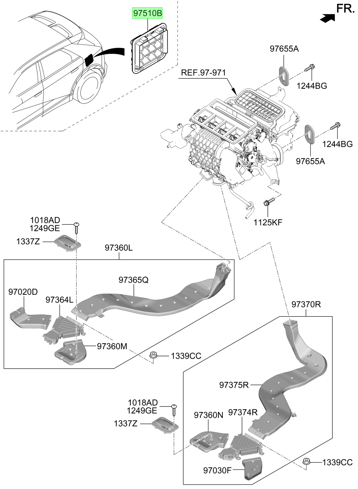 Rejilla Ventilación Original Para Hyundai Kona 2023-2025