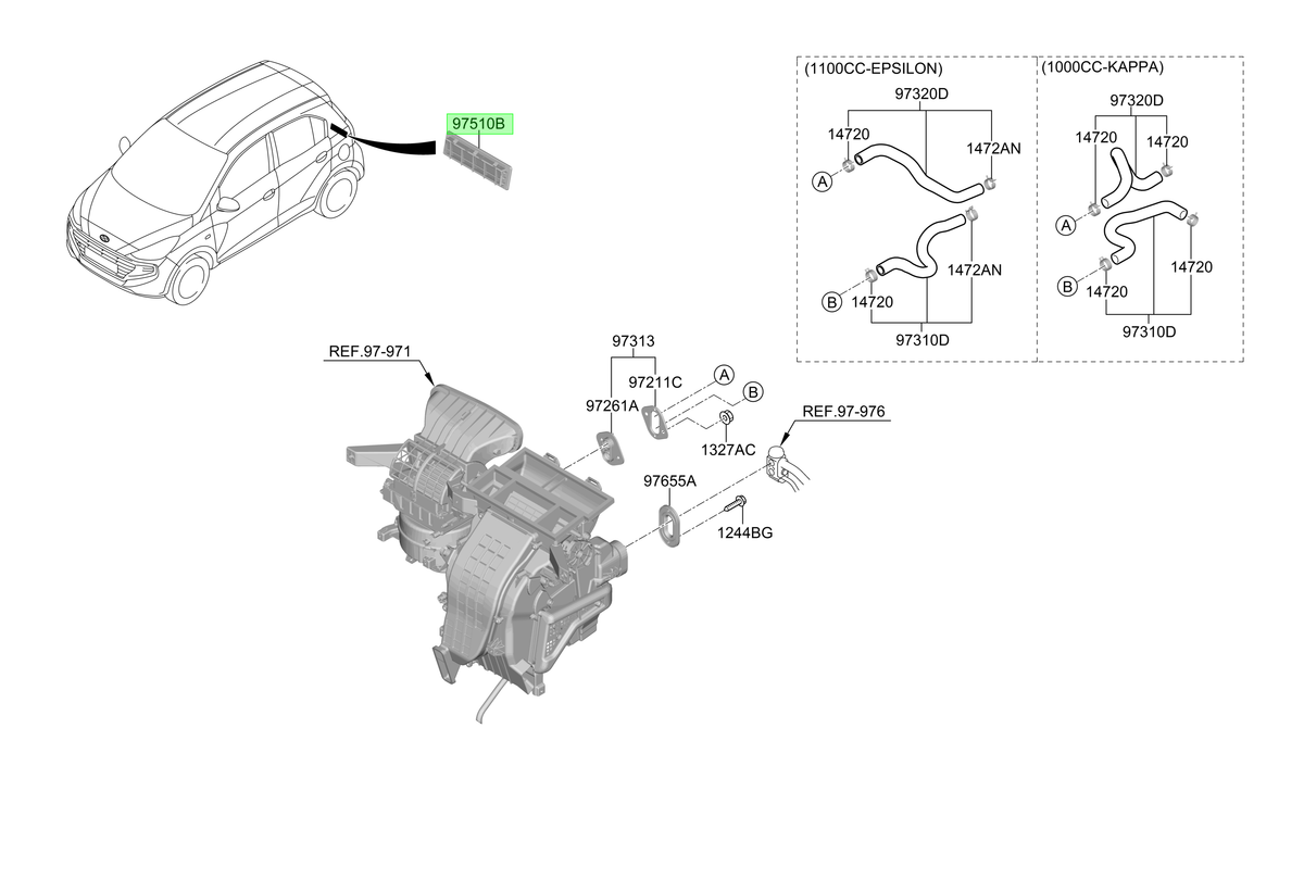 Ventilete Original Para Hyundai I10 2013-2025
