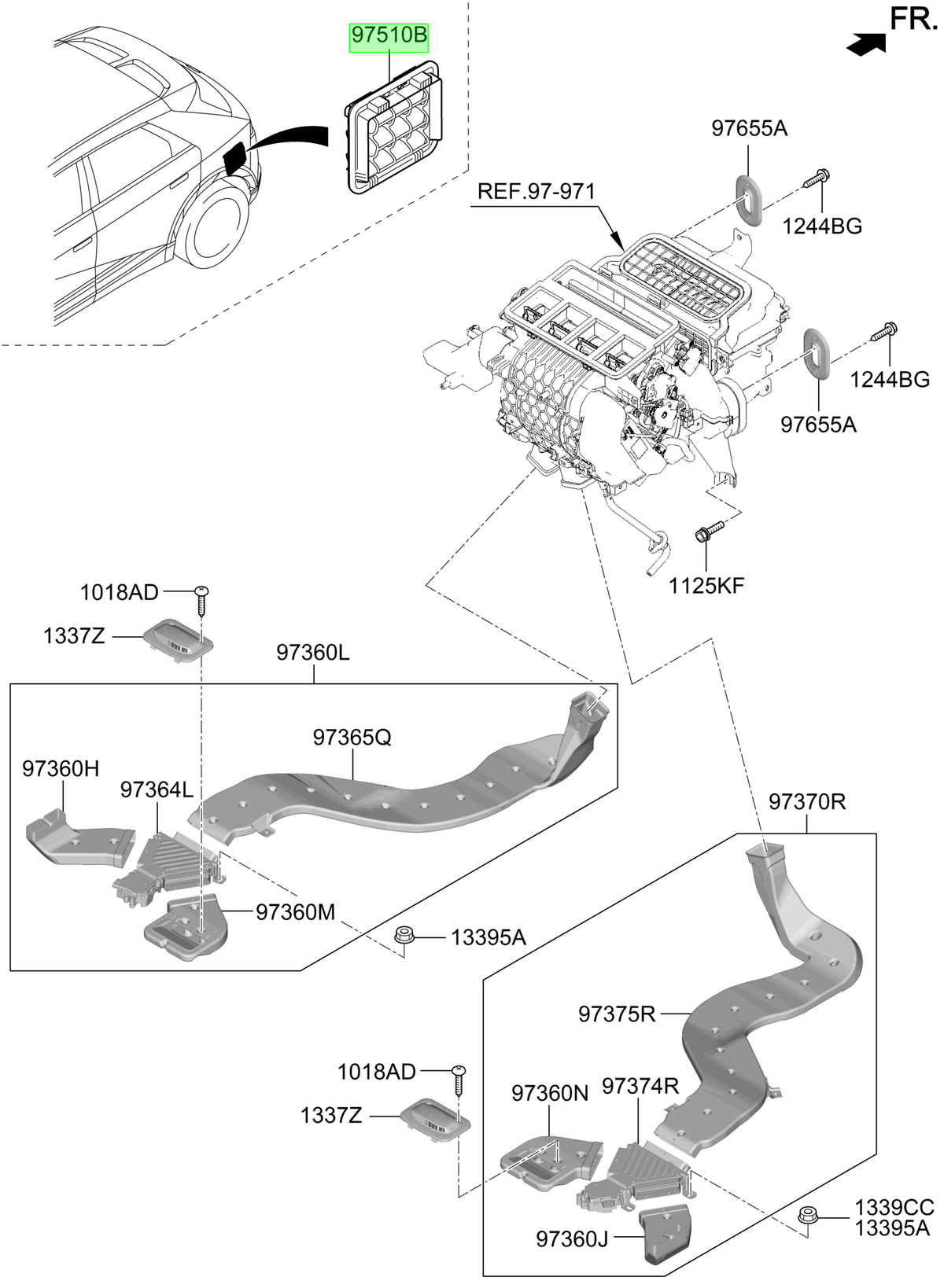Ventilete Original Para Hyundai Kona 2023-2025