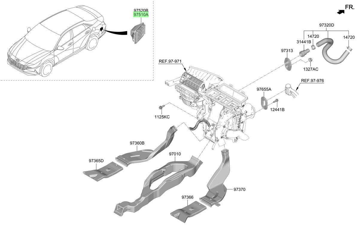 Rejilla Ventilación Lh Orig. Para Hyundai Elantra 2015-2025