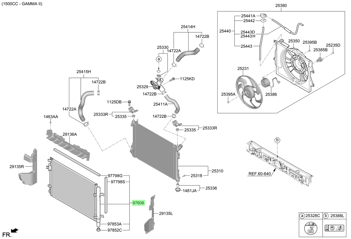 Condensador Original Para Hyundai I20 2020-2025