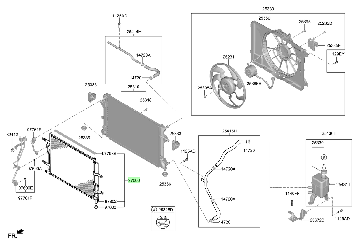 Condensador Original Para Hyundai Kona 2018-2024