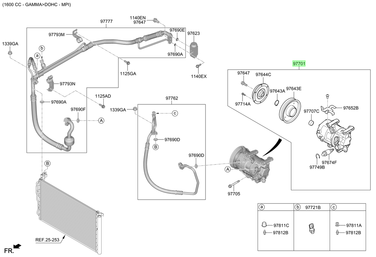 Compresor A/c Original Para Hyundai Elantra 2020-2025
