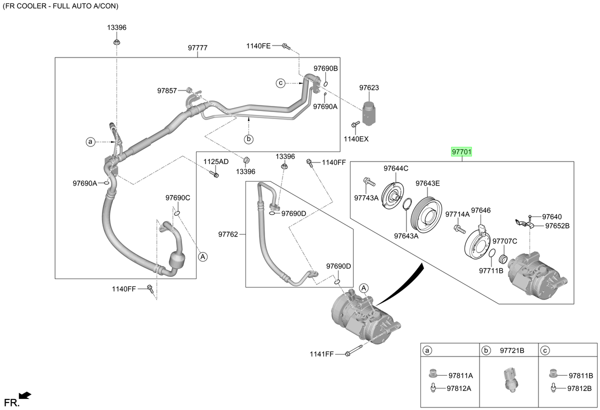 Compresor A/c Original Para Hyundai Creta 2021-2025