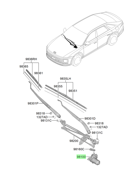Plumilla Original Para Hyundai Creta 2021-2025