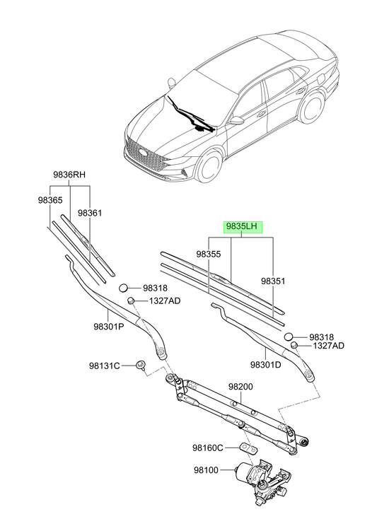 Plumilla Original Para Hyundai Santa Fe 2023-2025