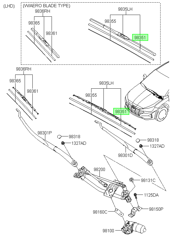 Plumilla Original Para Hyundai Kona 2023-2025
