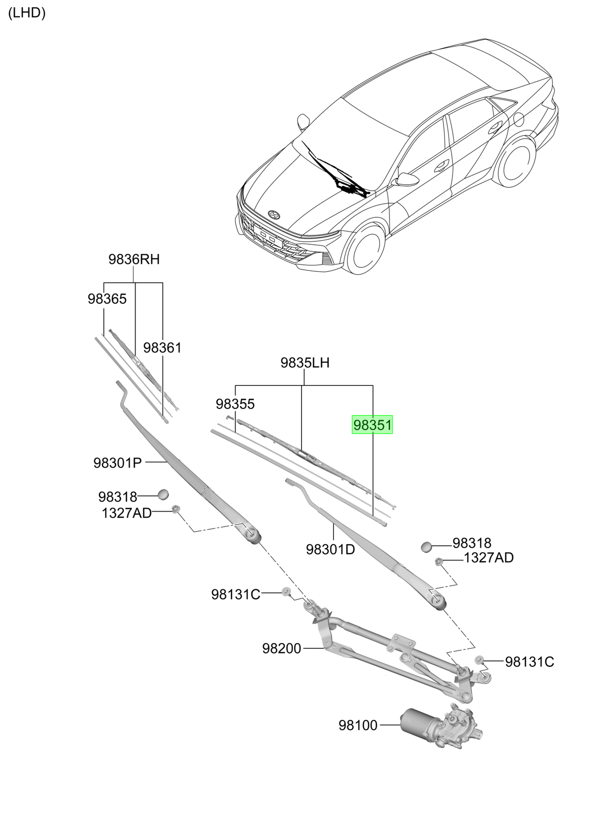 Plumilla Izq. Lh Original Para Kia Carens 2022-2025