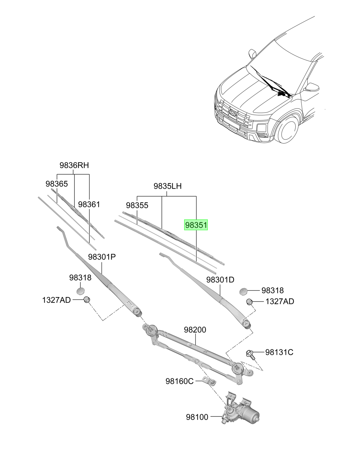 Plumilla Original Para Hyundai I10 2019-2025