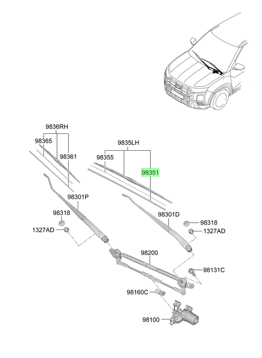 Plumilla Original Para Hyundai Creta 2020-2025