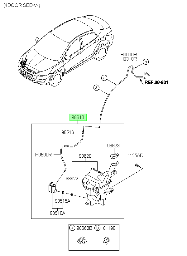 Deposito Original Para Hyundai Accent 2010-2020