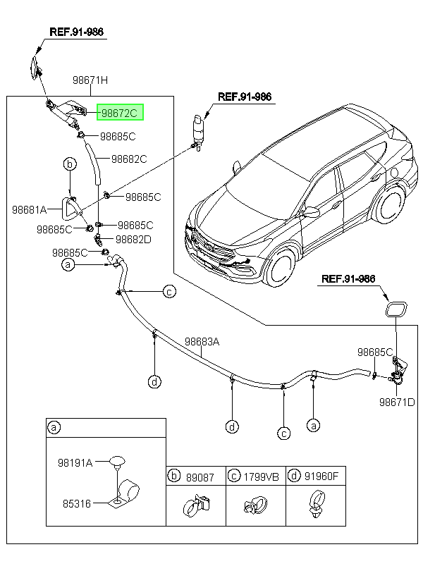 Faro Original Para Hyundai Santa Fe 2015-2020