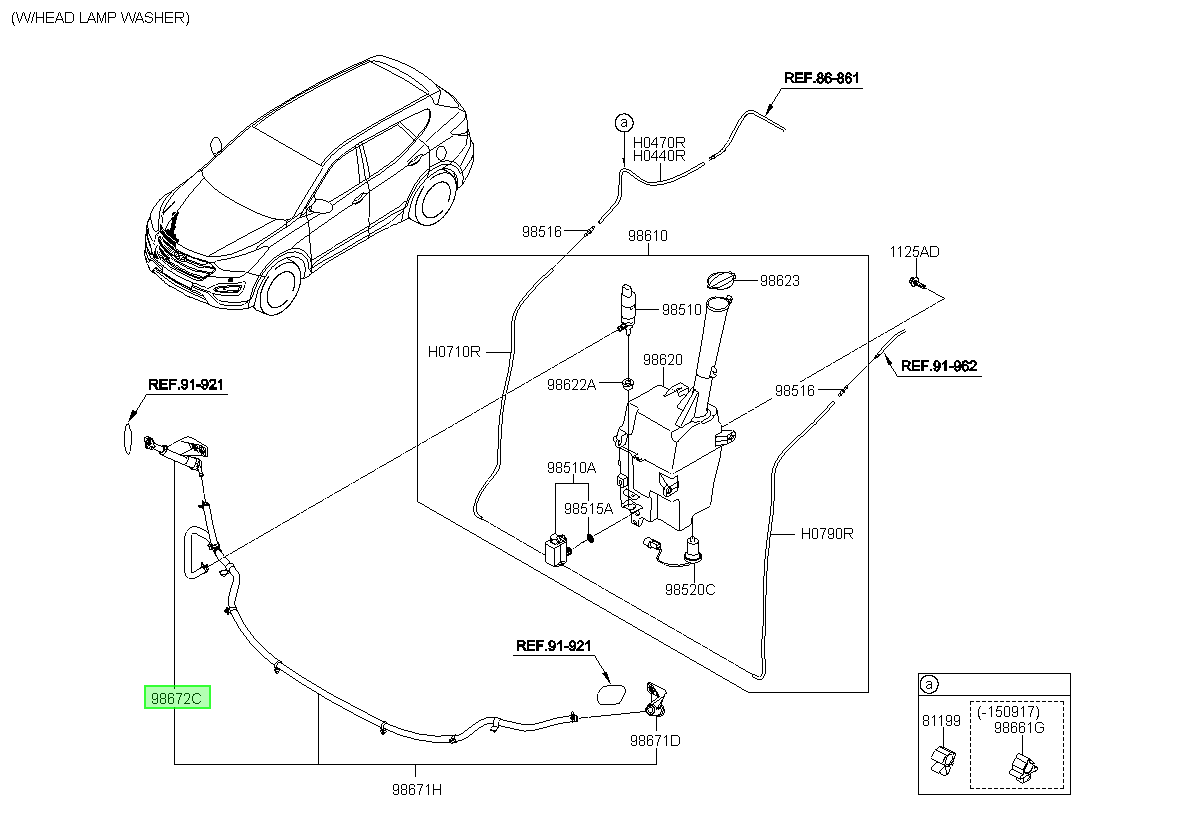 Telescope Original Para Hyundai Santa Fe 2013-2016
