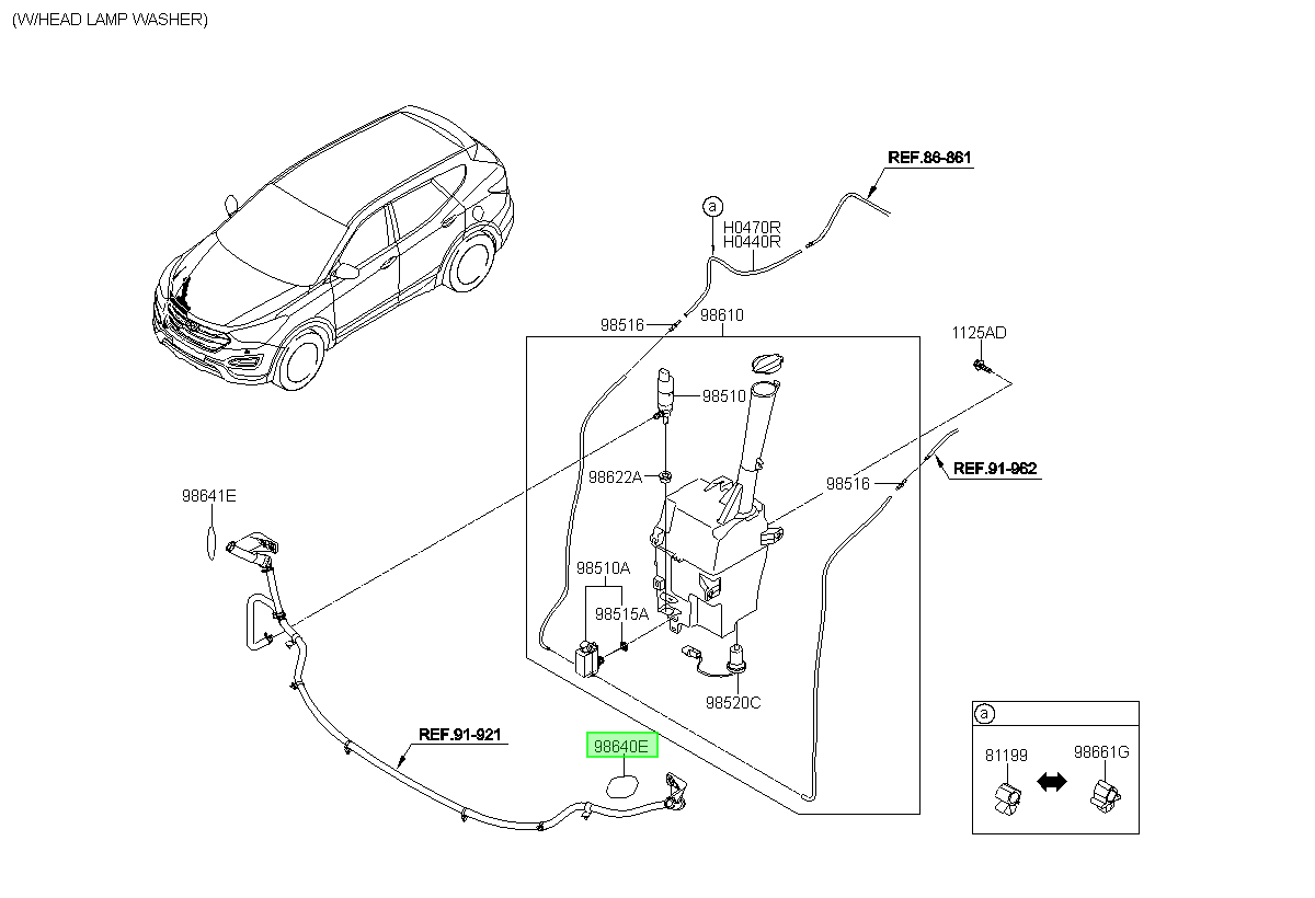 Óptico Lh Original Para Hyundai Santa Fe 2012-2017