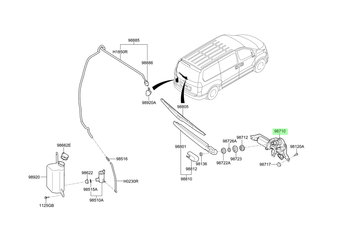 Motor L/parab. Original Para Kia Rio 2000-2025
