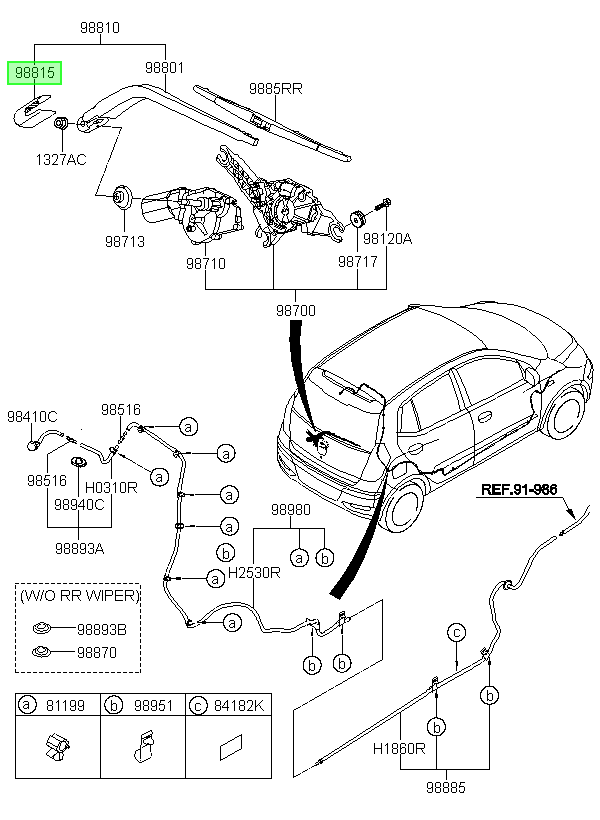 Tapa Brazo Original Para Hyundai I10 2007-2018