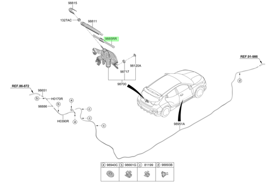 Plumilla Original Para Hyundai Veloster 2017-2022