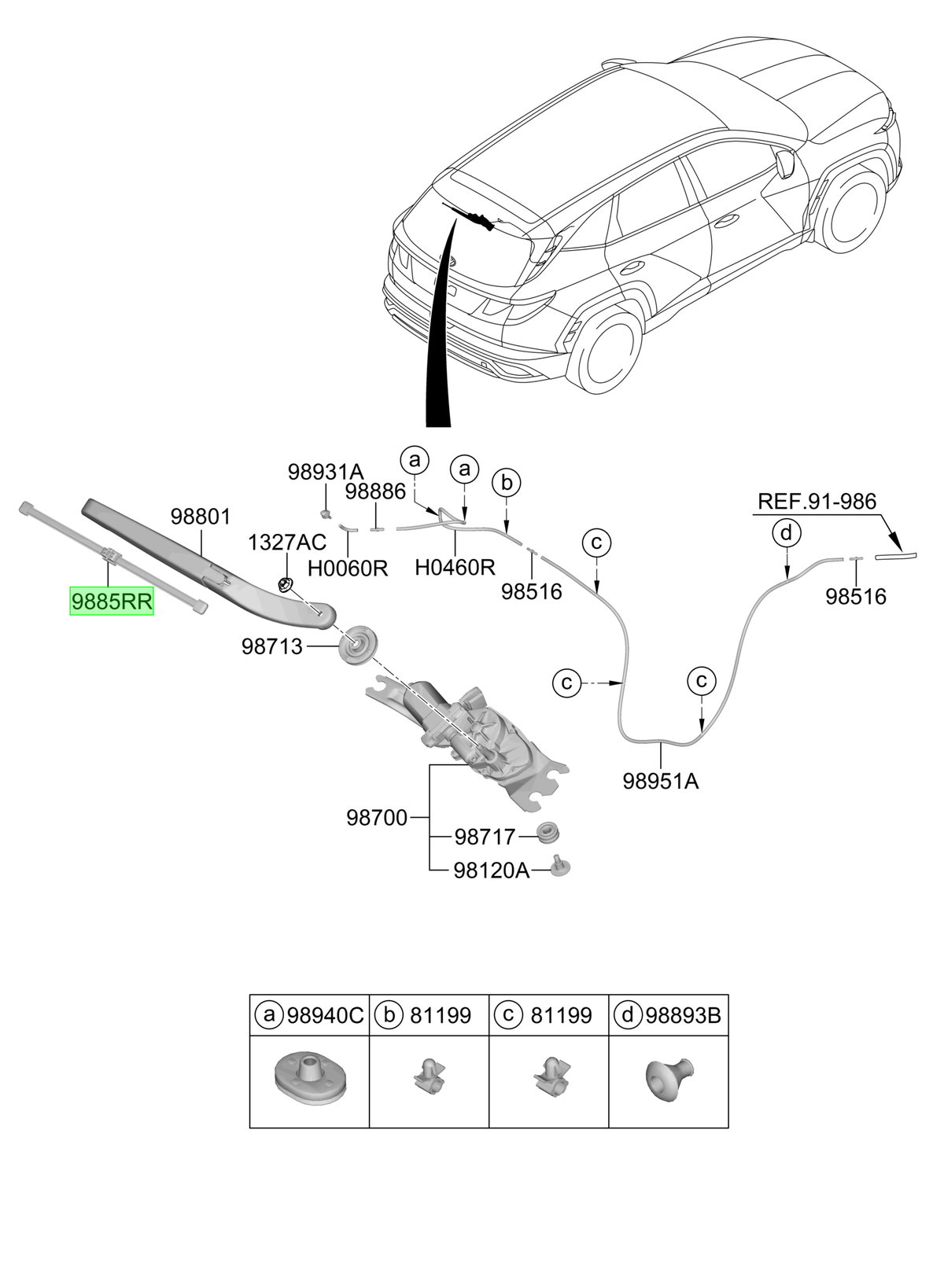 Plumilla Original Para Hyundai Tucson 2024-2025