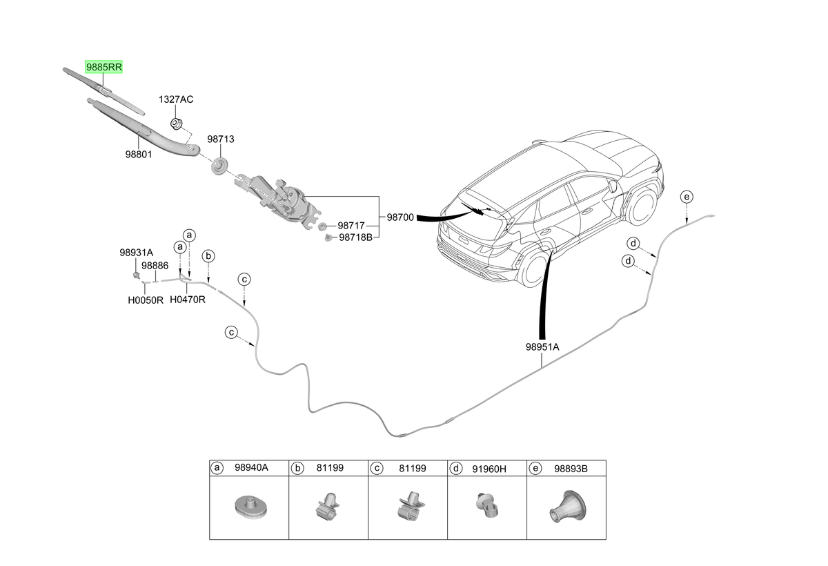 Plumilla Original Para Hyundai Tucson 2022-2025