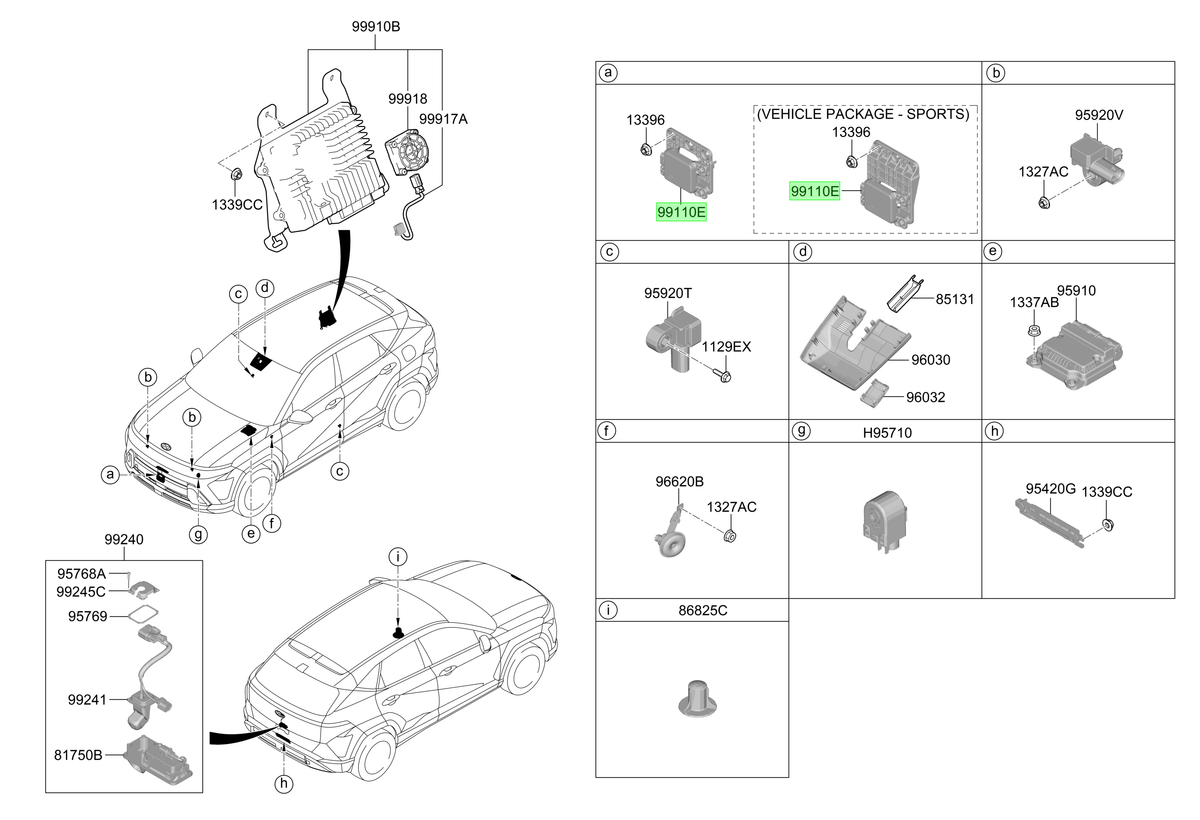 Sensor Radar Original Para Hyundai Kona 2023-2025