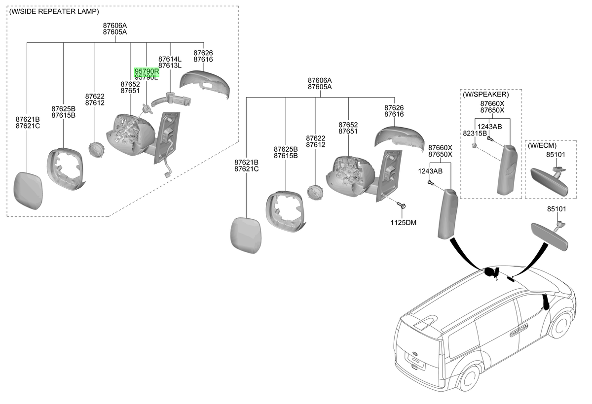 Cámara Rh Original Para Hyundai Staria 2021-2025