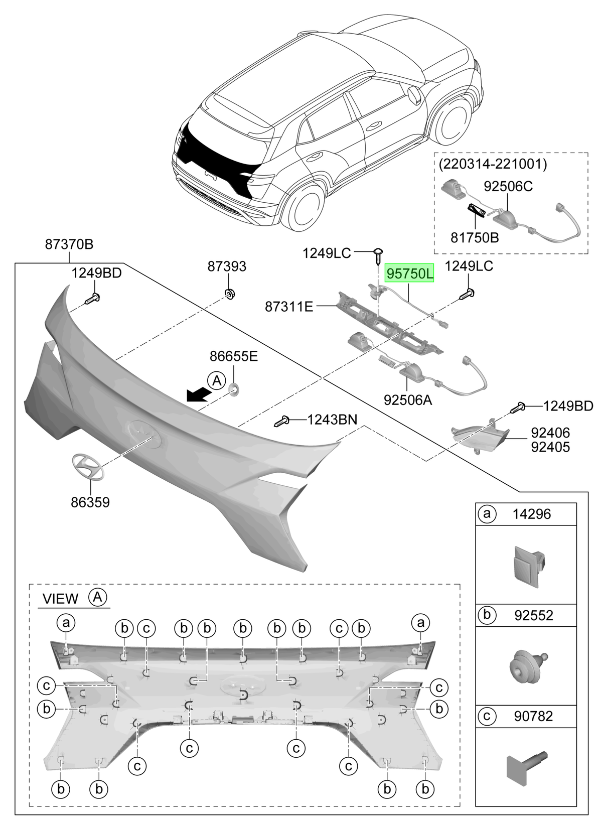 Cámara Tras. Original Para Hyundai Creta 2021-2025