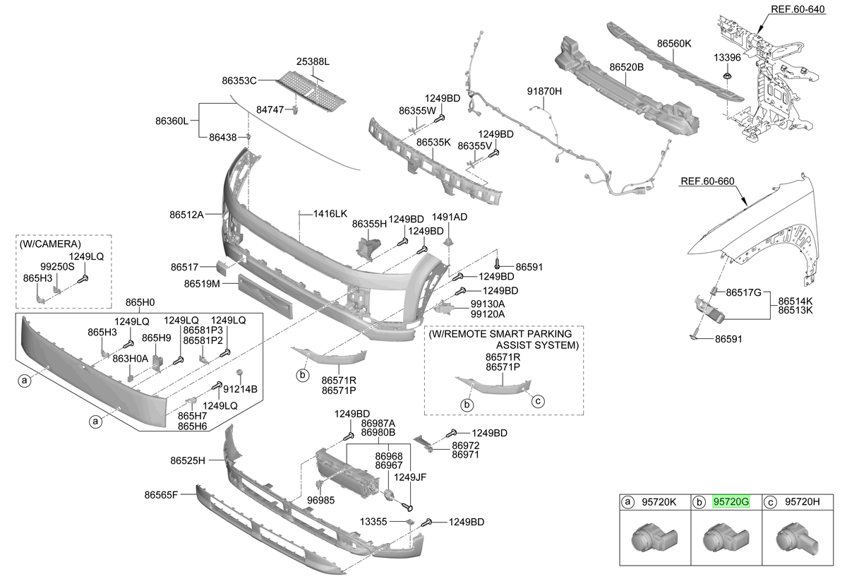 Sensor Estacionam. Del. Lat. Original Para Hyundai Kona