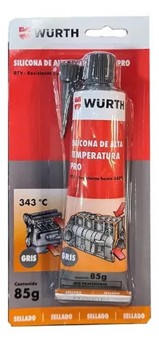 Silicona alta temperatura Wurth 85g
